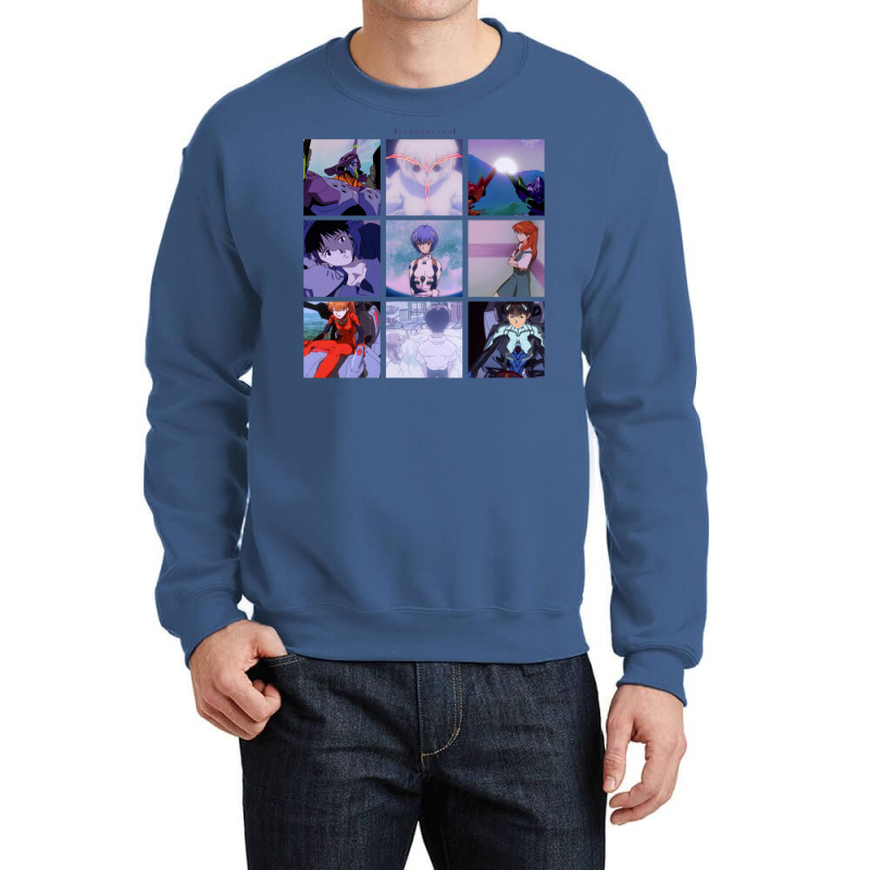 Neon Genesis Evangelion Vaporwave Aesthetic Crewneck Sweatshirt | Artistshot