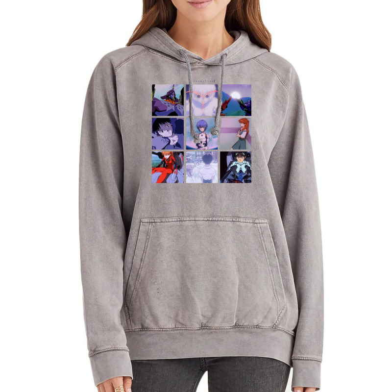 Neon Genesis Evangelion Vaporwave Aesthetic Vintage Hoodie | Artistshot