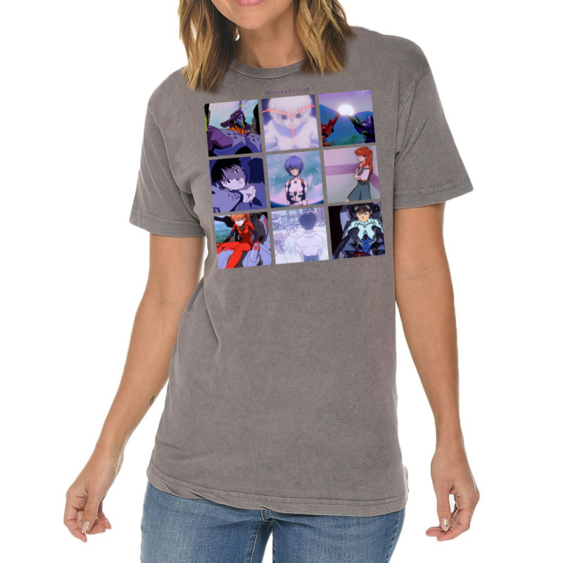 Neon Genesis Evangelion Vaporwave Aesthetic Vintage T-shirt | Artistshot