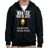 Wanted Dead Or Alive Putin Youth Zipper Hoodie | Artistshot