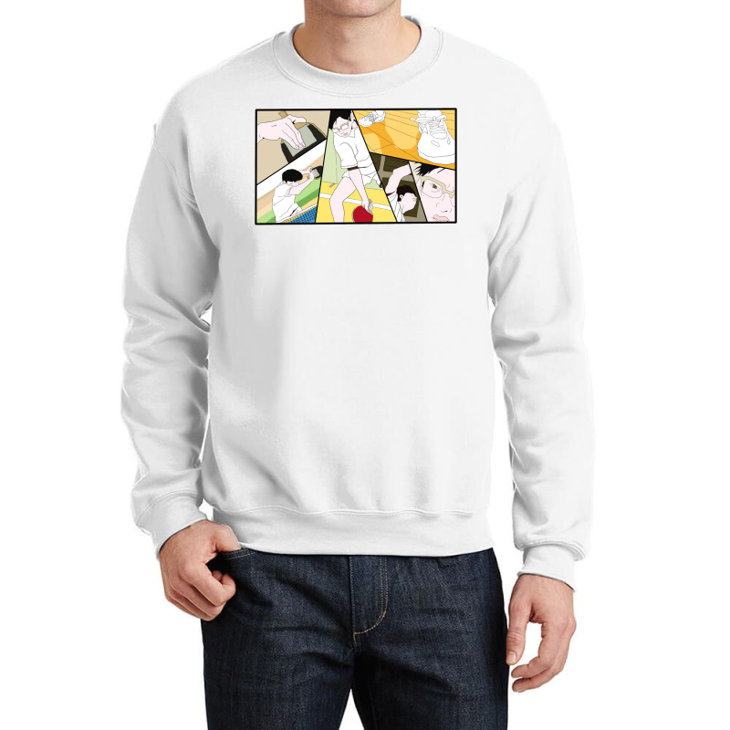 Ping Pong The Animation Print Crewneck Sweatshirt | Artistshot