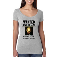 Wanted Dead Or Alive Putin Women's Triblend Scoop T-shirt | Artistshot