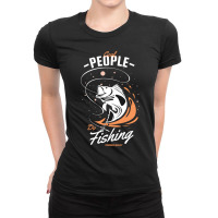 Cool People Do Fishing Premium Quality Ladies Fitted T-shirt | Artistshot