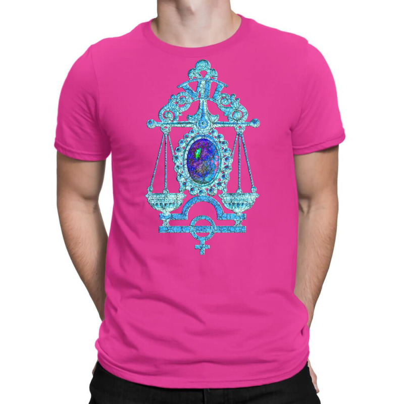 Libra In Ancient Blue T-Shirt by yekbunyeikels | Artistshot