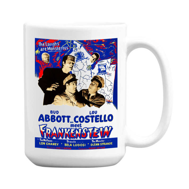 Abbott And Costello Meet Frankenstein (1948) Artwork 15 Oz Coffee By  Artistshot