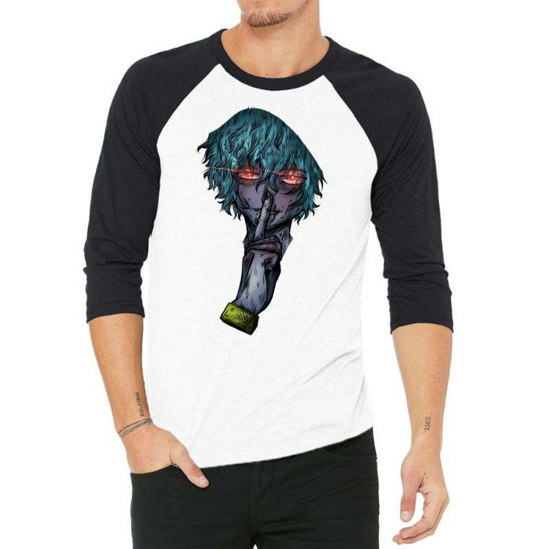 Silence! Shigaraki Tomura 3/4 Sleeve Shirt by nompilyasr | Artistshot