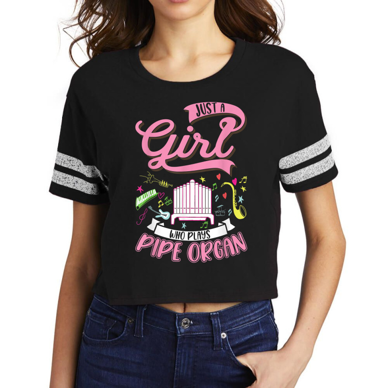 Organ Girl Pipe Organ Player Organist T Shirt Scorecard Crop Tee by alph0r9bang | Artistshot