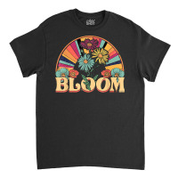 Retro Bloom Floral Wildflowers Minimal Mental Health Vintage T Shirt Classic T-shirt | Artistshot