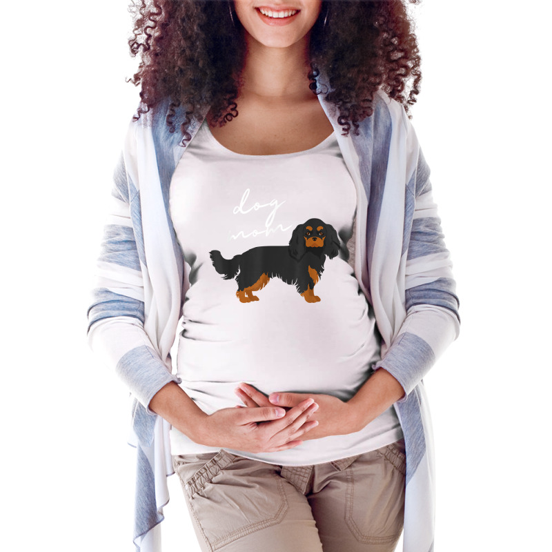 Black & Tan Cavalier King Charles Spaniel Dog Mom Woman T Shirt Maternity Scoop Neck T-shirt by vietnammmm | Artistshot