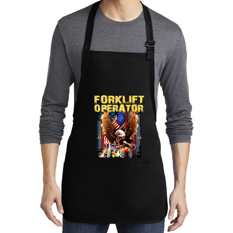 Forklift Operator Medium-length Apron | Artistshot