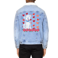 Valentines Day Dalmatian Dog Cute Men Women Kids Toddlers T Shirt Unisex Sherpa-lined Denim Jacket | Artistshot