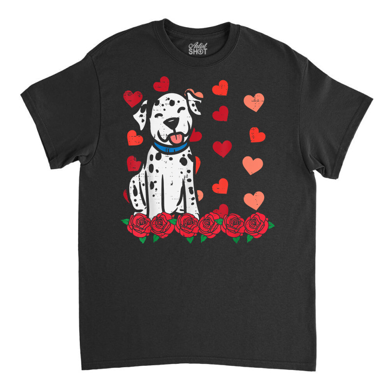 Valentines Day Dalmatian Dog Cute Men Women Kids Toddlers T Shirt Classic T-shirt by latodorjnb | Artistshot