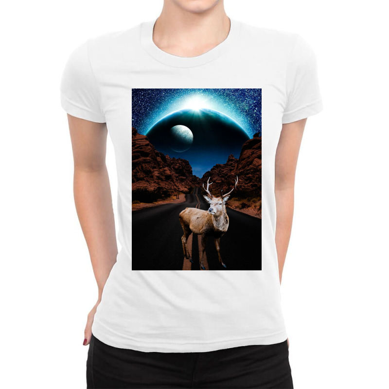 Deer Ladies Fitted T-shirt | Artistshot
