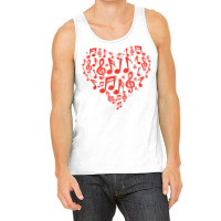 Valentines Day Musical Notes Heart Valentine Music Teacher T Shirt Tank Top | Artistshot