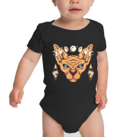 Sphynx Cat Nu Goth Occult Satanic Hairless Kitty Baby Bodysuit | Artistshot