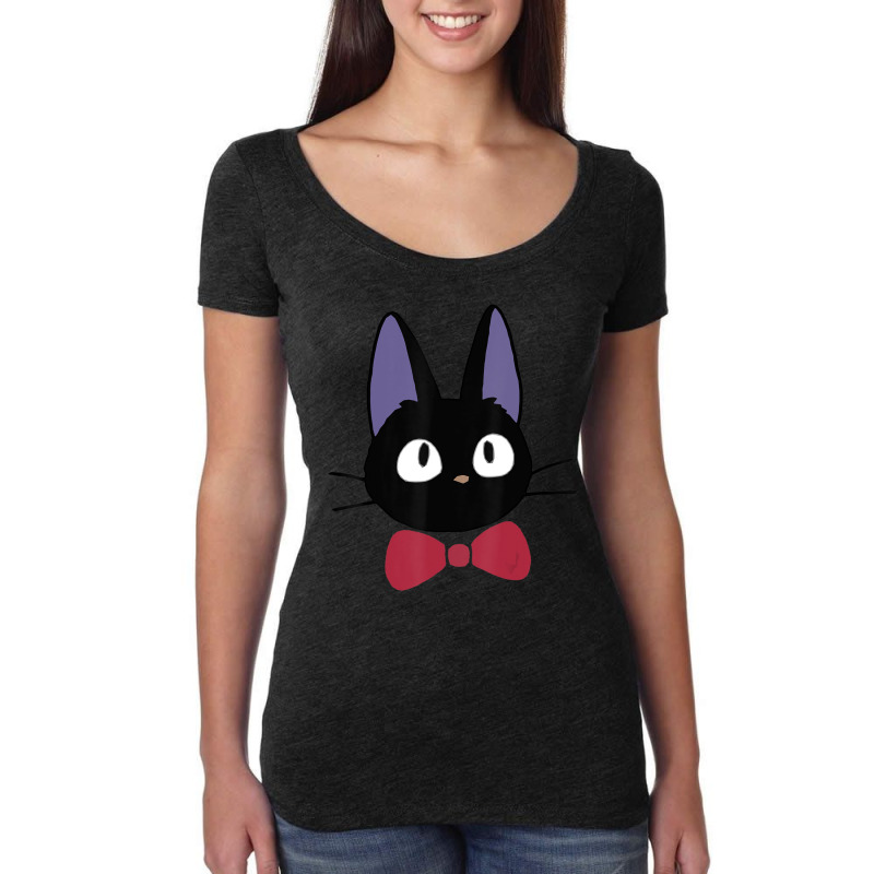 Studio Delivery Service Jiji Black Cat Anime Women's Triblend Scoop T-shirt by namnguyen | Artistshot