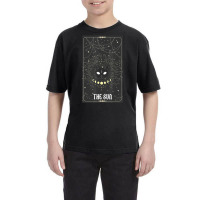 Tarot Card Crescent Sun And Cat Youth Tee | Artistshot