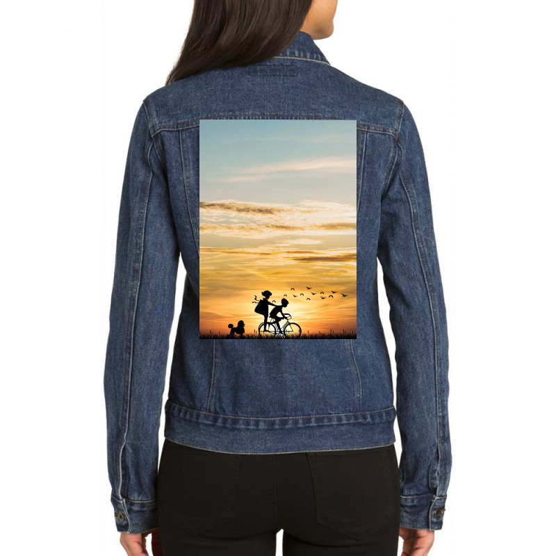 Bicycle Ladies Denim Jacket | Artistshot