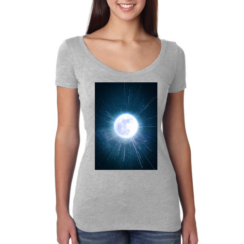 Moon Women's Triblend Scoop T-shirt | Artistshot