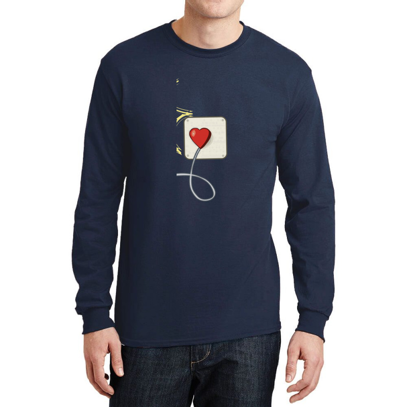 Electrical Plug & Light Bulb Couples Design Long Sleeve Shirts by matiah | Artistshot