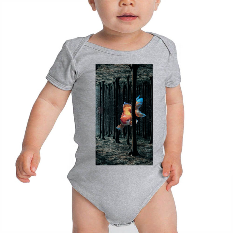 Fish In The Forest Baby Bodysuit by Sherif.arts | Artistshot