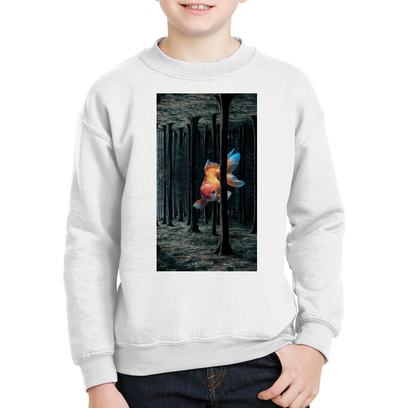 Fish In The Forest Youth Sweatshirt by Sherif.arts | Artistshot