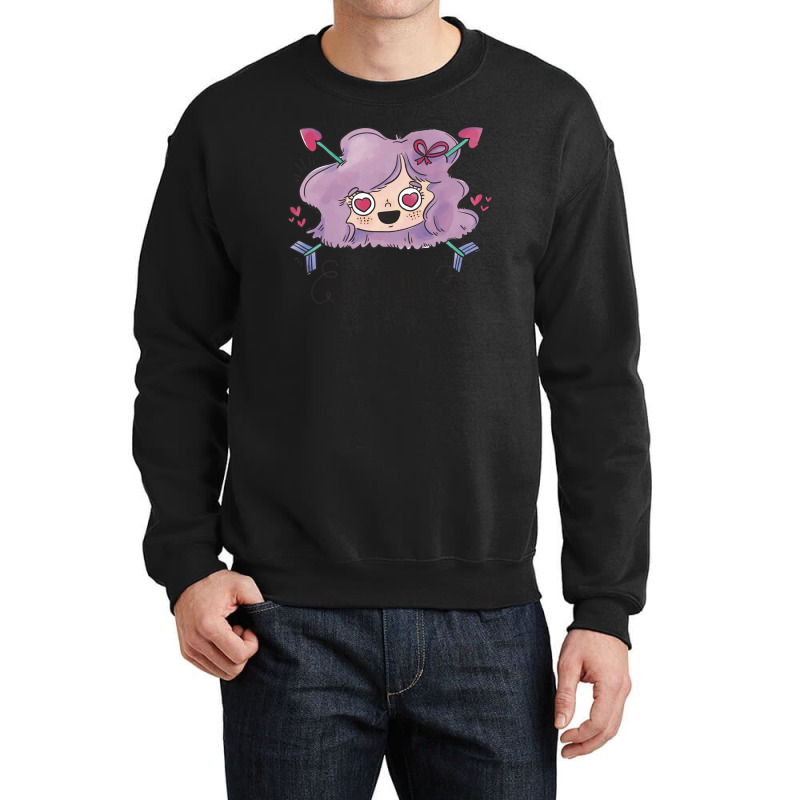 Fall In Love Valentines Day Crewneck Sweatshirt | Artistshot