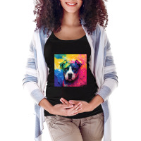 Sketsa Dog Colorfull Maternity Scoop Neck T-shirt | Artistshot