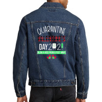 Quarantine Valentine's Day Men Denim Jacket | Artistshot