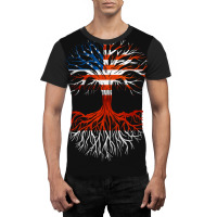 American Grown Indonesian Roots Tree Indonesia Flag Usa Flag Graphic T-shirt | Artistshot