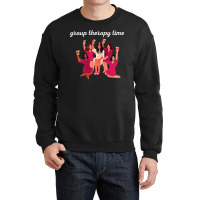 Womens Women's Wine Group Therapy Party T Shirt Crewneck Sweatshirt | Artistshot