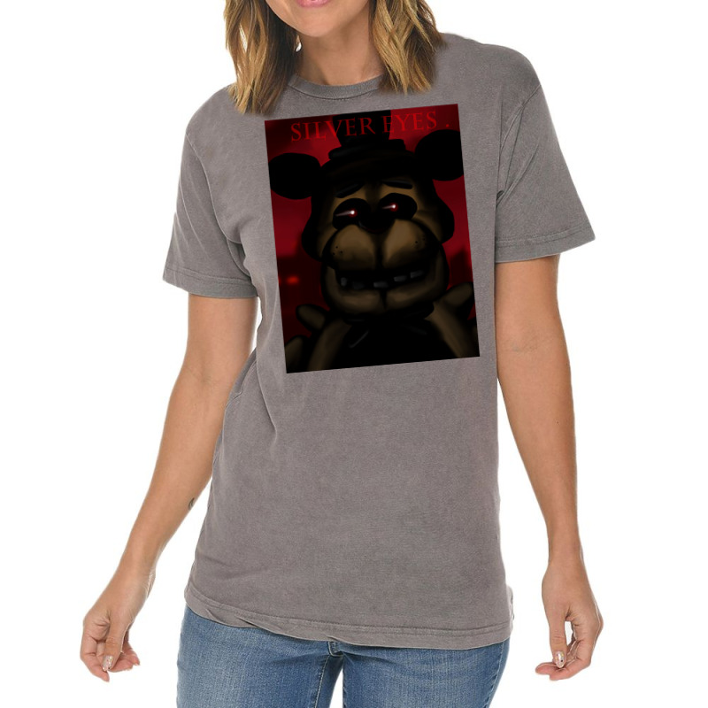 Silver Eyes (fnaf Novel ) Vintage T-Shirt by menayselby6 | Artistshot