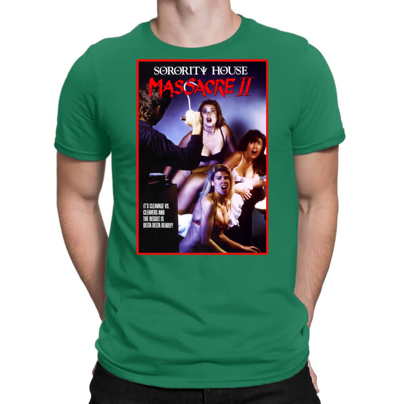 Sorority House Massacre Ii   Original Poster Art（1990）☆vhsgasm V T-Shirt by menayselby6 | Artistshot