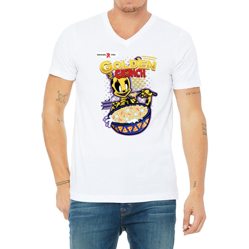 Taste That Golden Crunch! V-Neck Tee by tsanaisulcef | Artistshot