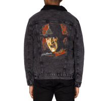 Nightmaare On Elm Street Freddy Worst Nightaamare Unisex Sherpa-lined Denim Jacket | Artistshot