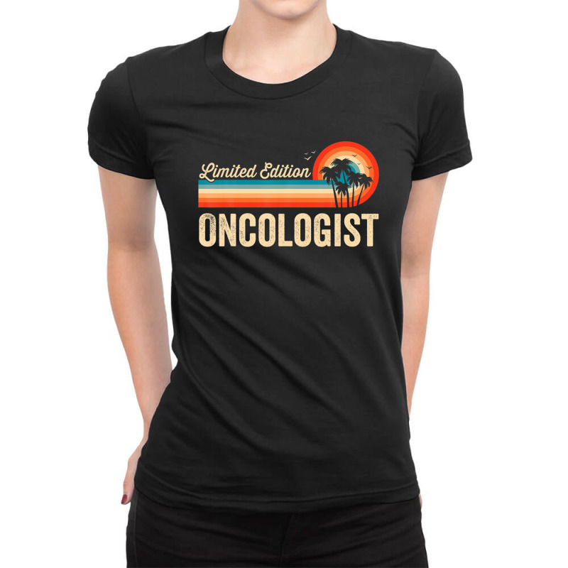 Oncologist Funny Birthday Tee Retro Vintage Men Women Dad Ladies Fitted T-Shirt by nedalcizmjag | Artistshot