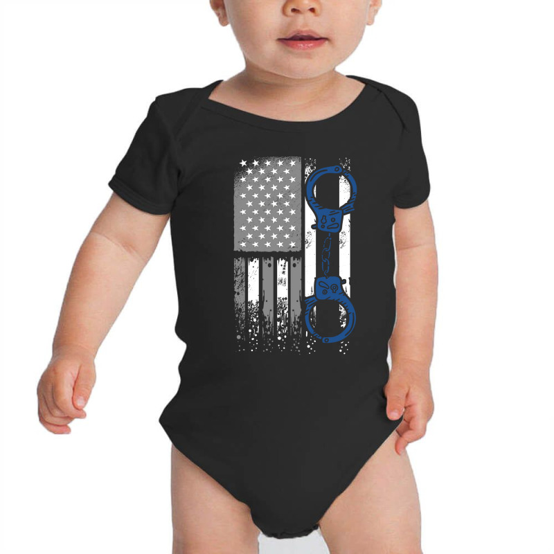 Police Officer Law Enforcement Thin Blue Line 1 Baby Bodysuit | Artistshot