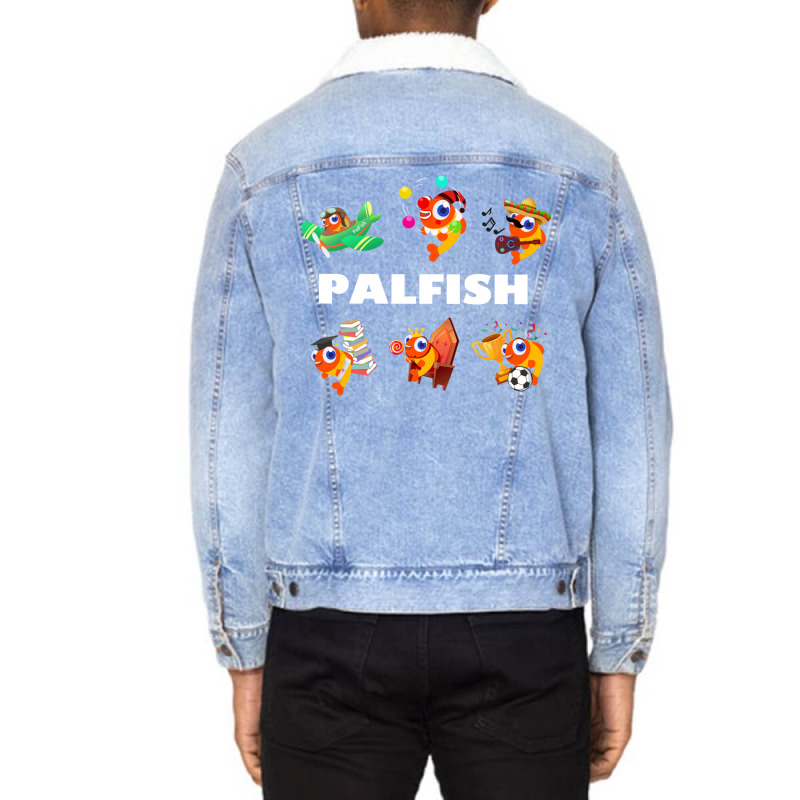 Palfish Online English Teacher Esl Design (can Be Personalised) Unisex Sherpa-Lined Denim Jacket by togbuiventorc | Artistshot