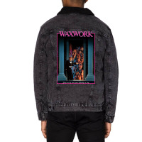 Waxwork   Captive Audience（1988）☆vhsgasm Video☆   Horror Merch Unisex Sherpa-lined Denim Jacket | Artistshot