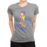 The Scream Full Color Ladies Fitted T-shirt | Artistshot