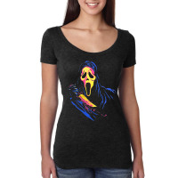 The Scream Full Color Women's Triblend Scoop T-shirt | Artistshot