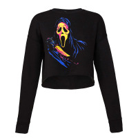 The Scream Full Color Cropped Sweater | Artistshot