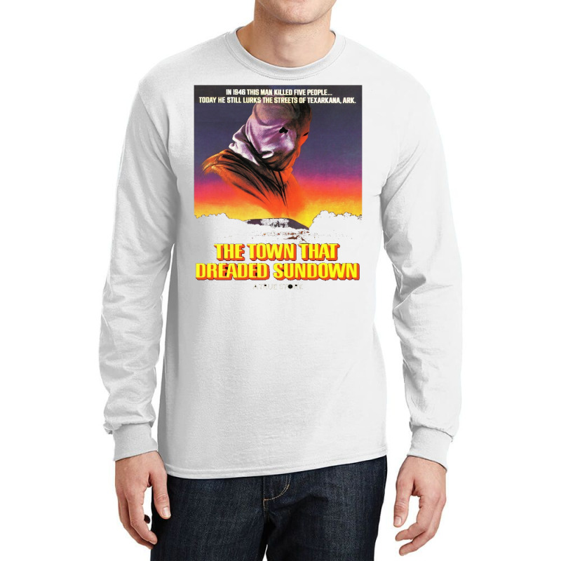 The Town That Dreaded Sundown   Alt Movie Poster Art【﻿Ｈｏｒｒ Long Sleeve Shirts by tsanaisulcef | Artistshot