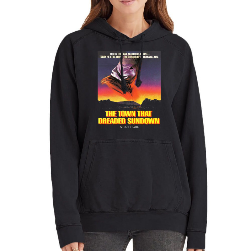 The Town That Dreaded Sundown   Alt Movie Poster Art【﻿Ｈｏｒｒ Vintage Hoodie by tsanaisulcef | Artistshot