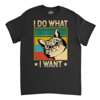 Vintage Cat I Do What I Want Cat Cat Lover Classic T-shirt | Artistshot