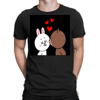 Brown Bear Cony Bunny Rabbit The Kiss T-shirt | Artistshot