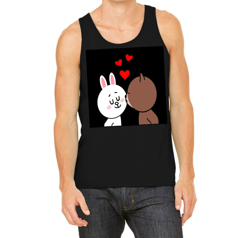 Brown Bear Cony Bunny Rabbit The Kiss Tank Top | Artistshot