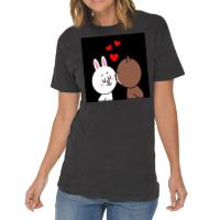 Brown Bear Cony Bunny Rabbit The Kiss Vintage T-shirt | Artistshot