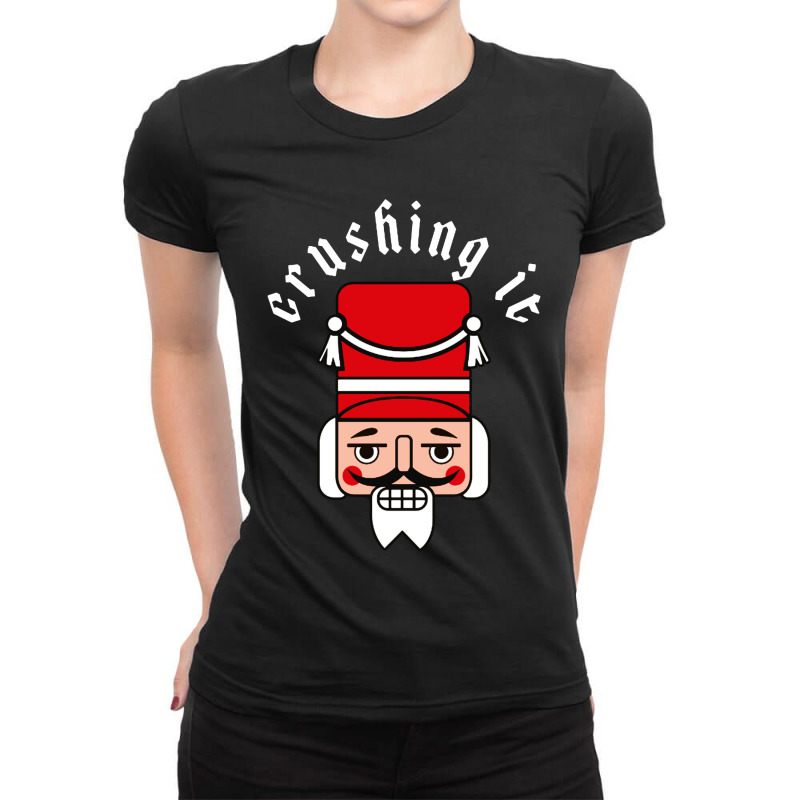 Crushing It Ladies Fitted T-Shirt by Brownbubbles | Artistshot