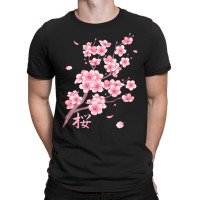 Falling Sakura Cherry Blossom T-shirt | Artistshot